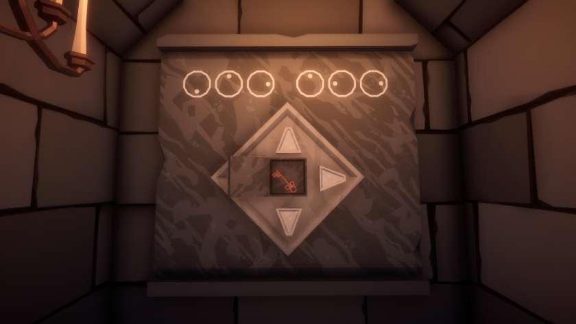 A secret key in Secrets of Velendar Castle - Escape Room.