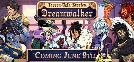 Promotional image for Tavern Talk Stories Dreamwalker, showing a woman with white fur collar. Published on LadiesGamers