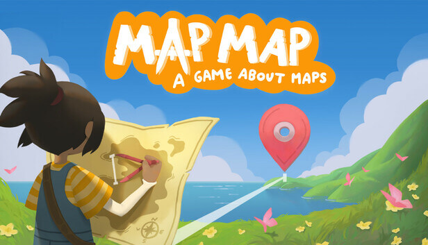 Map Map - A Game About Maps drawing on a map