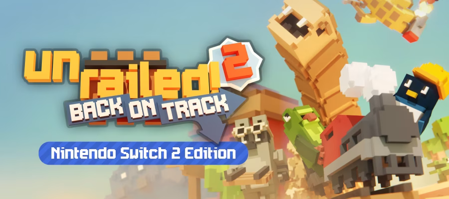 Unrailed 2: Back on Track various characters building track