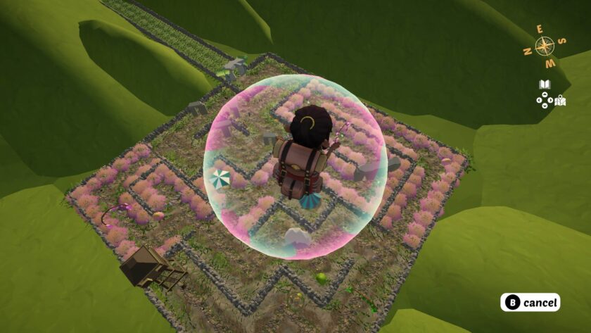 Go North flying in a bubble