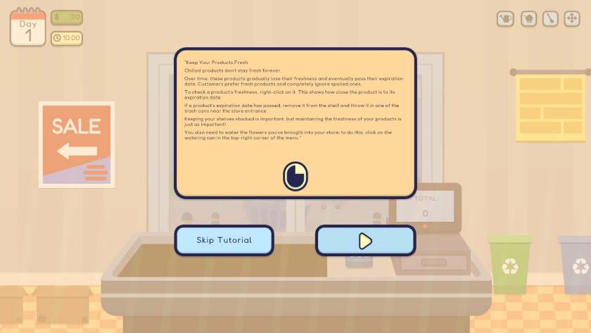 Some of the tutorial text in Cart by Cart.