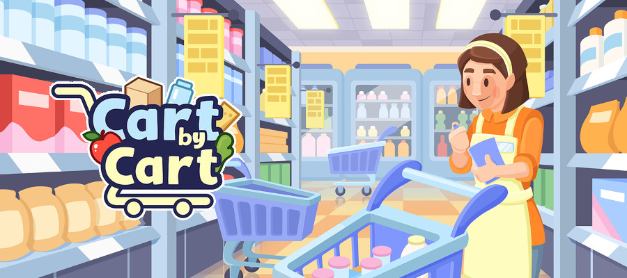 Cart By Cart: Supermarket Simulator Key art and logo.