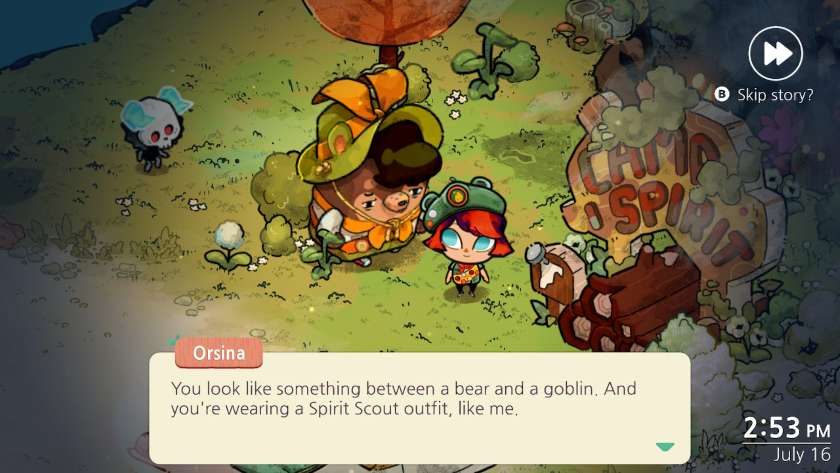 Orsina talking to my character, trying to work out exactly what I am. Published on LadiesGamers