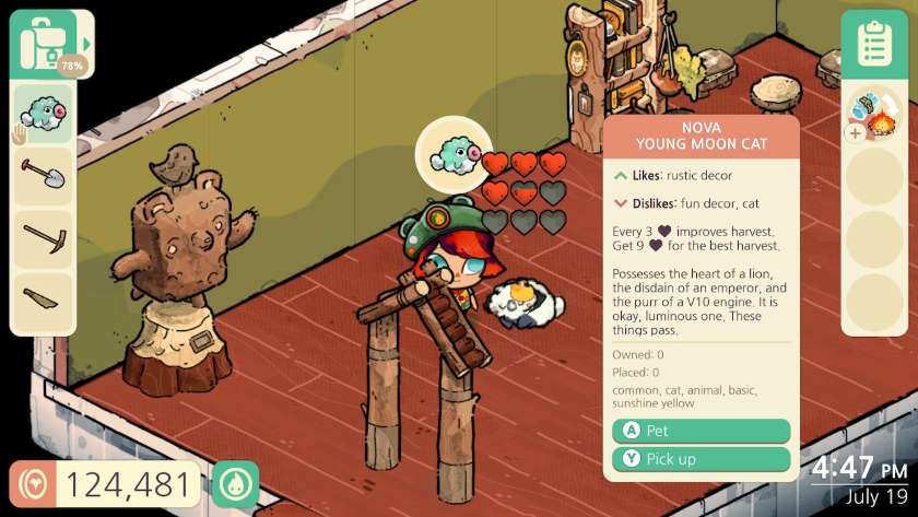 Requirements for a moon cat, which only likes rustic décor, and detests fun décor and other cats. Published on LadiesGamers