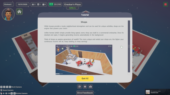 Dearbnb tutorial on how shops work on the game, giving you an example photo and indications. 
