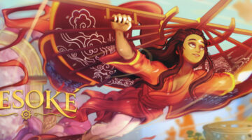 Mesoké key art and logo.