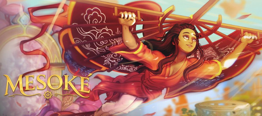 Mesoké key art and logo.