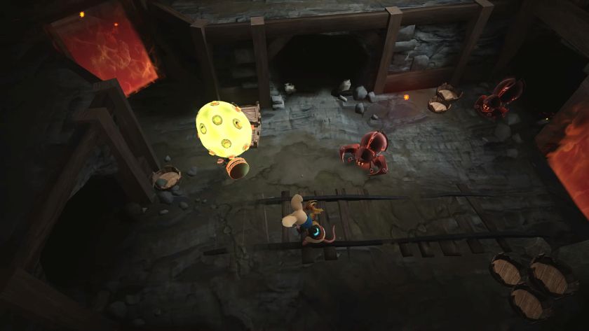 Quill battling with a beetle-like Arcane. Published on LadiesGamers