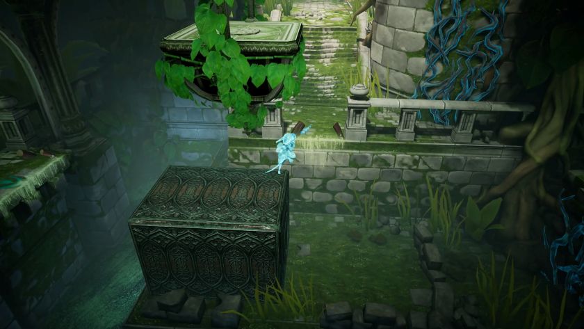 Quill using her sword to charge up and dash across a gap. Published on LadiesGamers