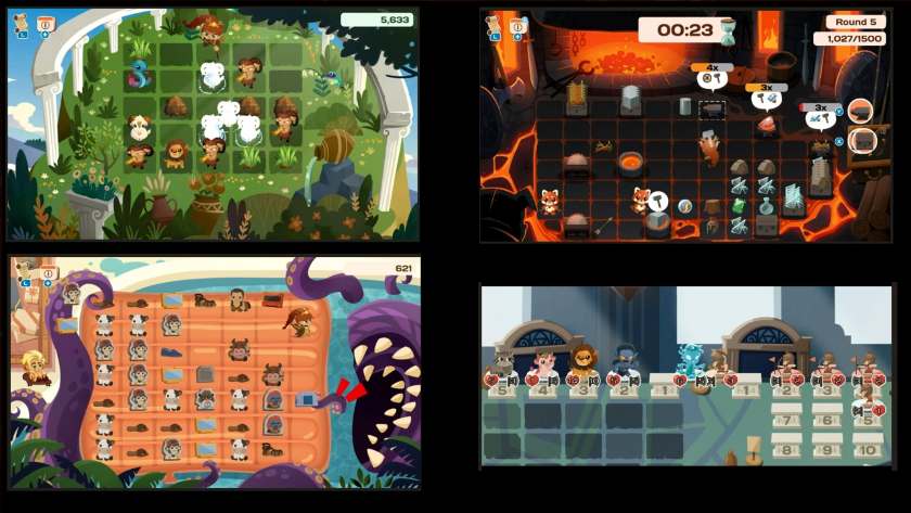 Photomontage of the four night-time mini-games. Published on LadiesGamers