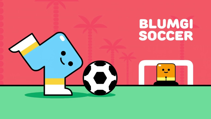 Blumgi Soccer key art and logo.