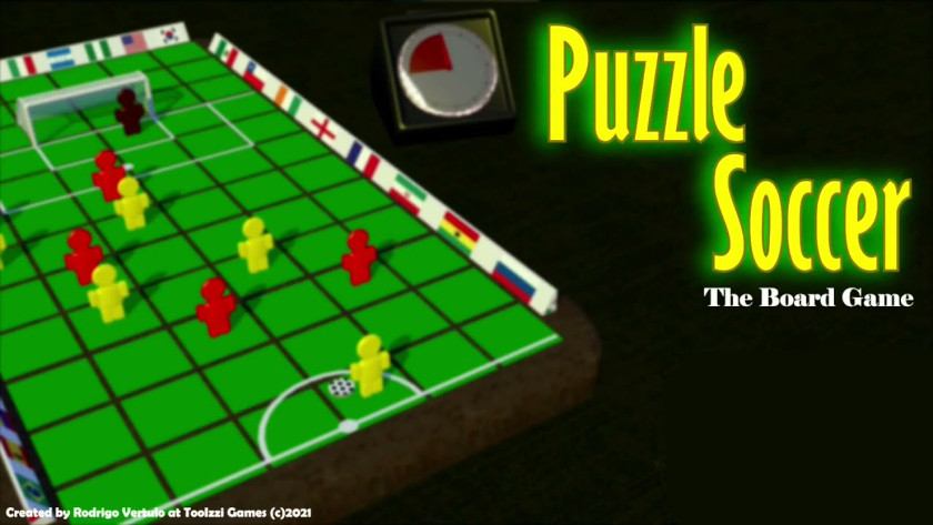 Puzzle Soccer key art and logo.