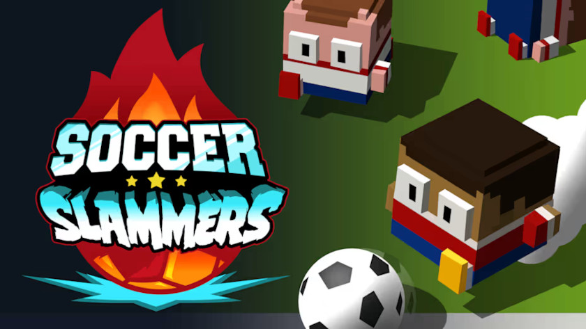 Soccer Slammers key art and logo.
