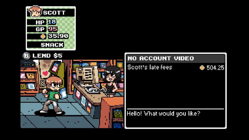budget gaming scott pilgrim
