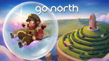 Go North floating in a bubble