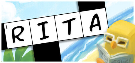 Rita title on a background of a sea with a chick