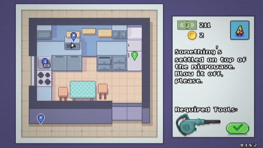 a map of the kitchen