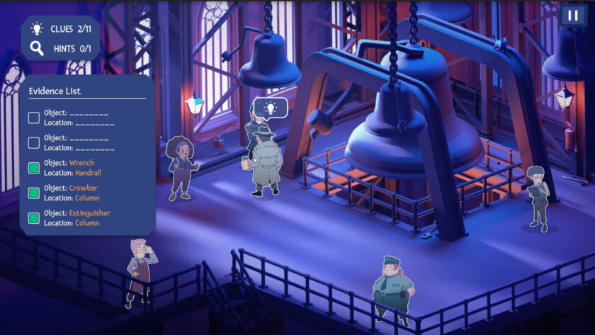 gathering of suspects on a watchtower top