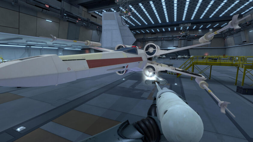 Powerwash Simulator 2 SW an X-Wing in a rebel base