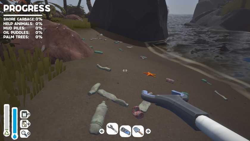 Lots of litter in Island Restoration