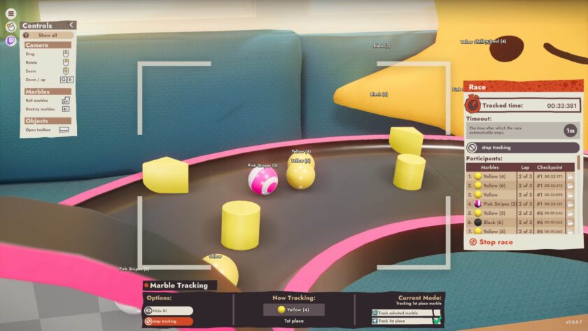 Cozy Marbles race