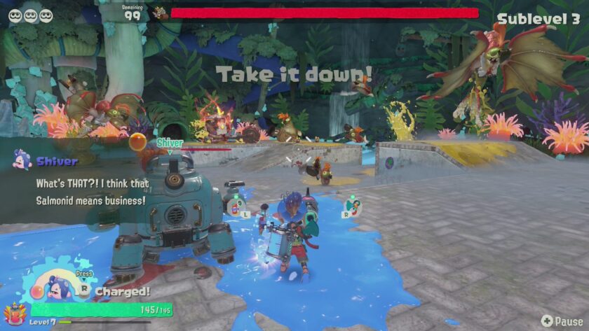 Splatoon Raiders boss fight