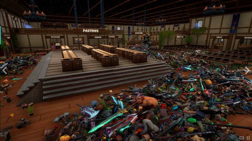 A messy shop in Tidy Up Together, Image from Steam page