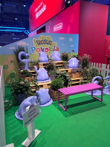 Photo made at GamesCom 2026 of the Pokemon Pokopia display