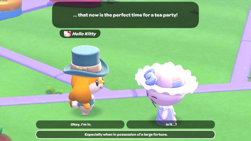 Hello Kitty saying that now is the perfect time for a tea party. Published on LadiesGamers