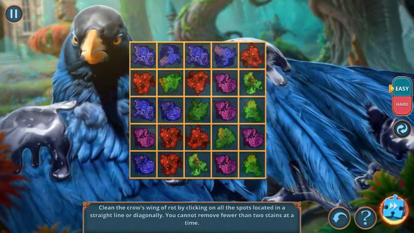 A color-match puzzle in Hunter's Journey: Nightmare Hunting Collector's Edition.