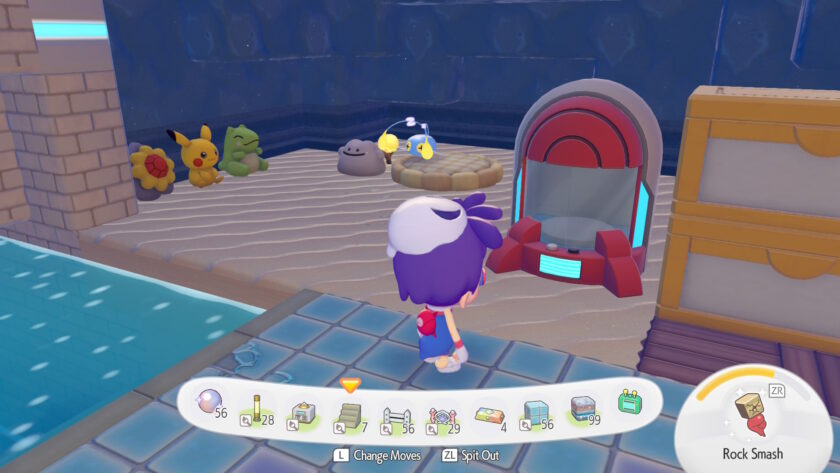 Screenshot of Pokémon Pokopia, The Bubbly Basin, published on LadiesGamers