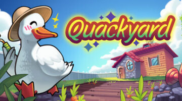Screenshots of Quackyard, from the Steam page.