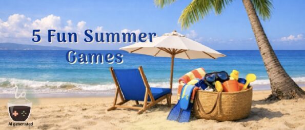 Summer reading with Soozi. Published on LadiesGamers, image by AI