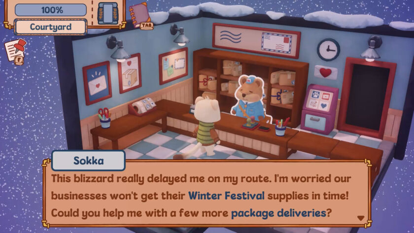 Screenshot for Winter Whiskers, published on LadiesGamers.com