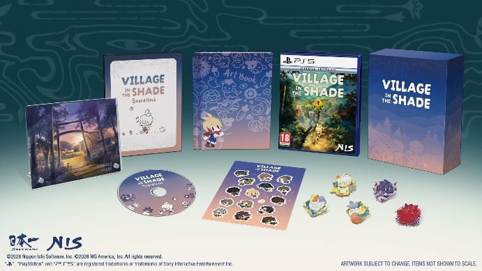 Promotional image for the exclusive version of Village in the Shade, published on LadiesGamers