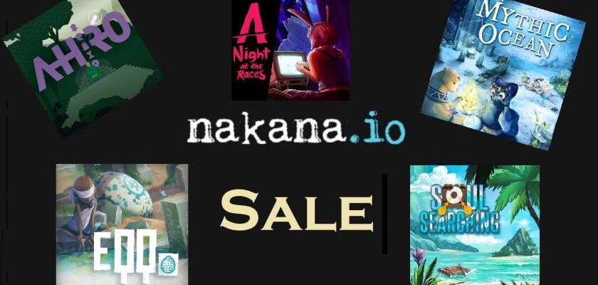 Photomontage of some of Nakana.io sale games. Published on LadiesGamers,