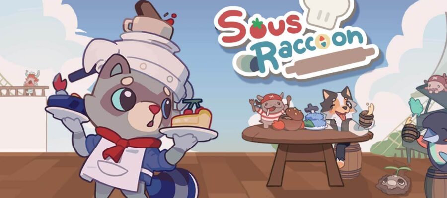 Sous Racoon a racoon waiting tables