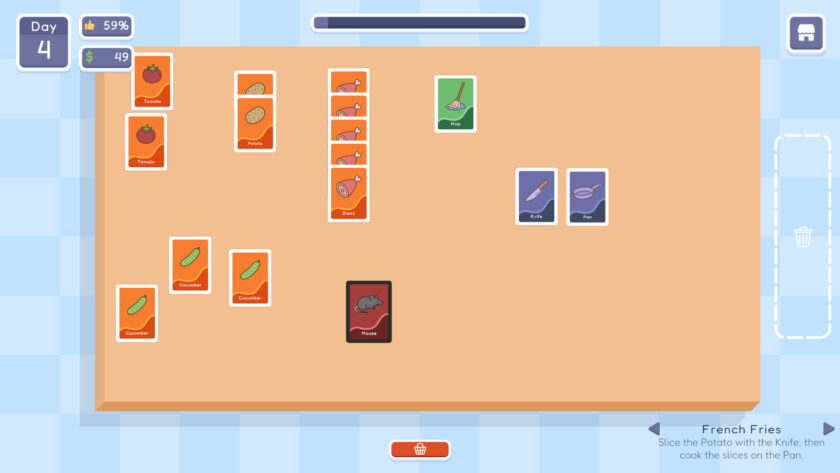 Cook with Card gameplay in ladiesgamers.com
