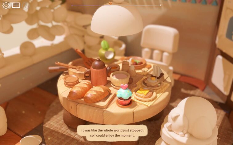 a breakfast table