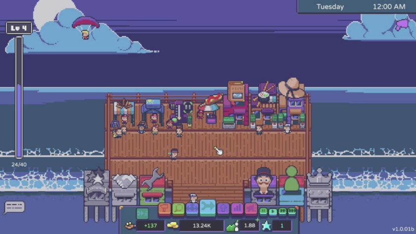 Boardwalk Builders night time