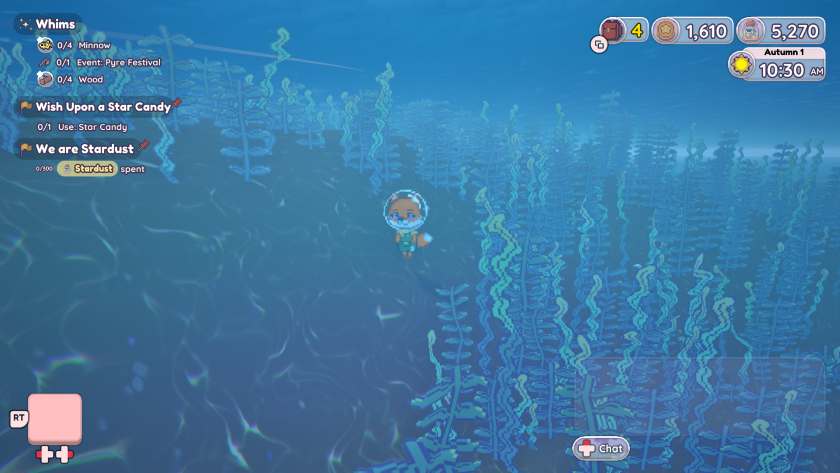 An underwater scene in Little Crossroads