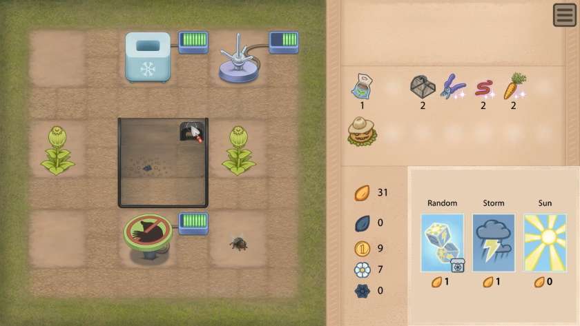 Black flower under a darken dome, with lightning rod, freezer, and mole deterrent on the garden. Published on LadiesGamers