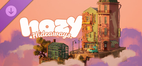 Key artwork for Hozy: Hideaways DLC, showing the three new buildings. Image source: Steam store / tinyBuild, published on LadiesGamers.