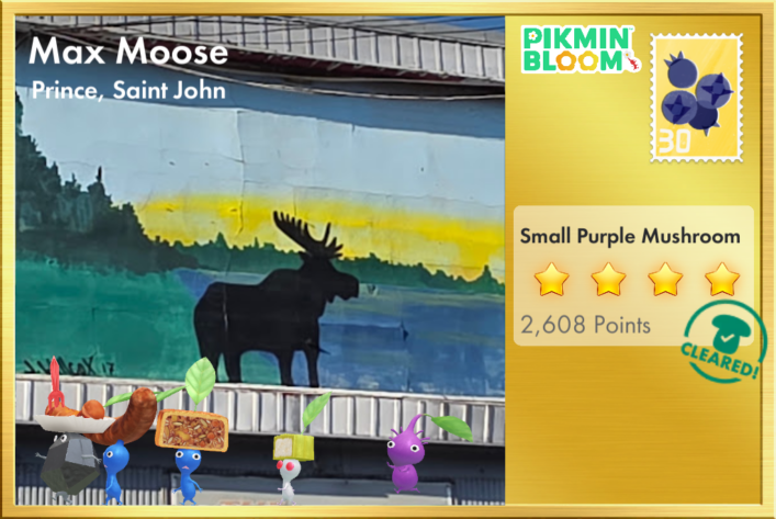 Screenshot of Pikmin Bloom, showing one of my Postcards