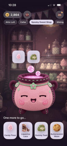 Screenshot of app game Little Cauldron Café from press kit
