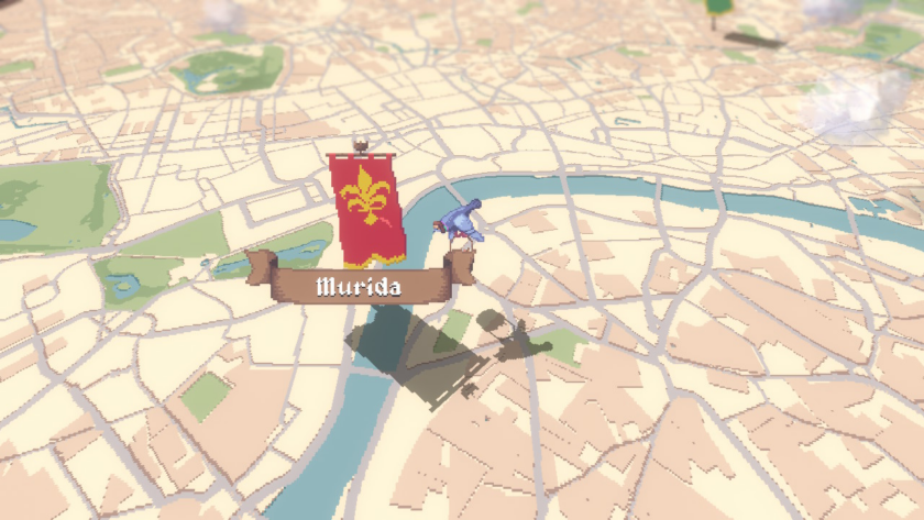 Small Saga world map showcasing the flag of Murida