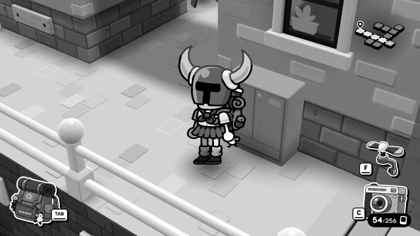One of the many outfits in TOEM 2, made of a sailor fuku and the helmet from Shovel Knights.