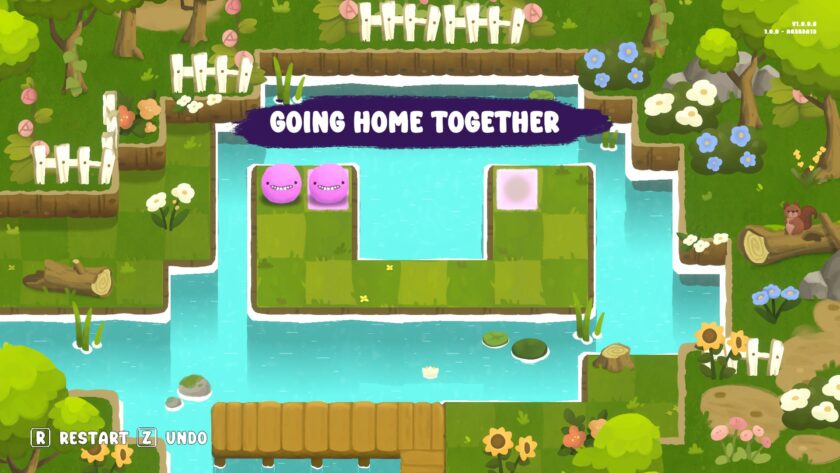 We Are Gum first levels, showcasing 4 bubble gums in a row, with some hints underneath showing their corresponding positions