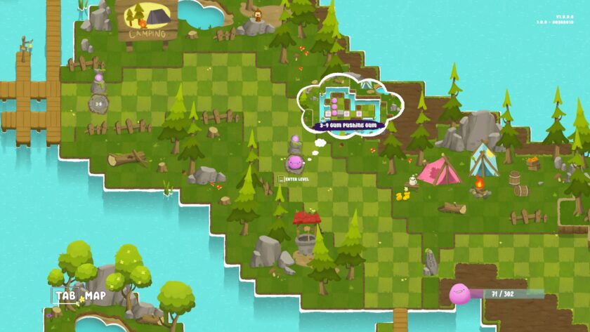 We Are Gum level-select open world to wander around
